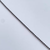 Tennis Bracelet 3.7gr / 18cm / 7.1in / 0.3mm Black Zircons White Gold +4 18K &