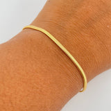 Pulso Serpiente 2.3gr / 18.1cm / 0.6mm Oro Amarillo +3 18K $