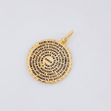 Pendant Our Father Gear 3.2g / 1 in 18K Yellow Gold