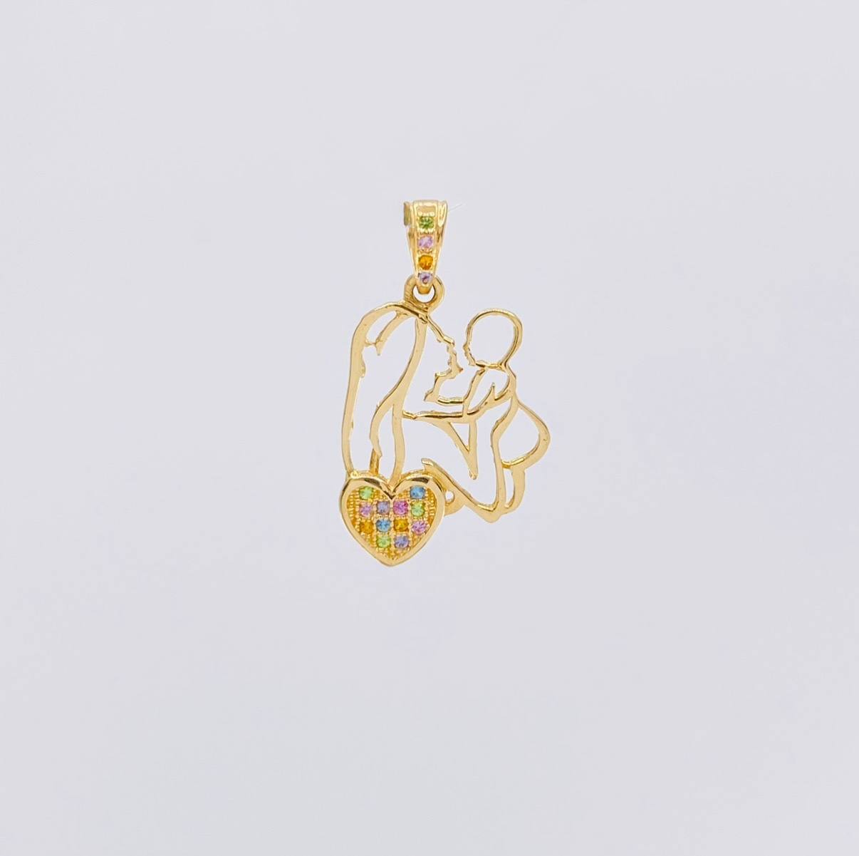 Pendant Mother and Child 1.65g / 1 in 18K Yellow Gold