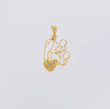 Pendant Mother and Child 1.65g / 1 in 18K Yellow Gold