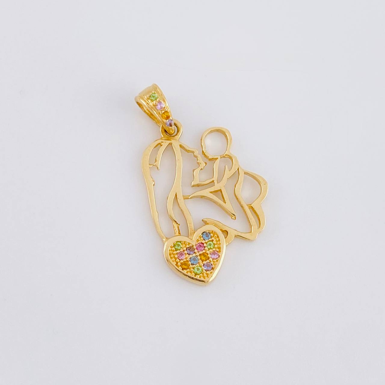 Pendant Mother and Child 1.65g / 1 in 18K Yellow Gold
