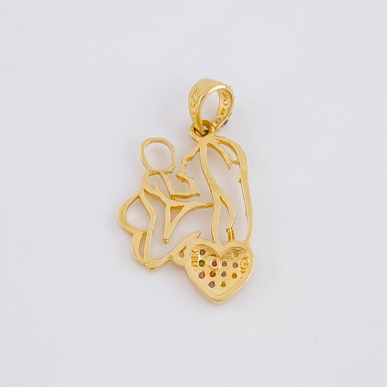 Pendant Mother and Child 1.65g / 1 in 18K Yellow Gold