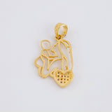Pendant Mother and Child 1.65g / 1 in 18K Yellow Gold
