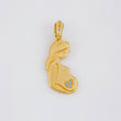 Dije Mujer Embarazada 1.7g / 1 in Oro Amarillo 18K