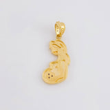 Dije Mujer Embarazada 1.7g / 1 in Oro Amarillo 18K
