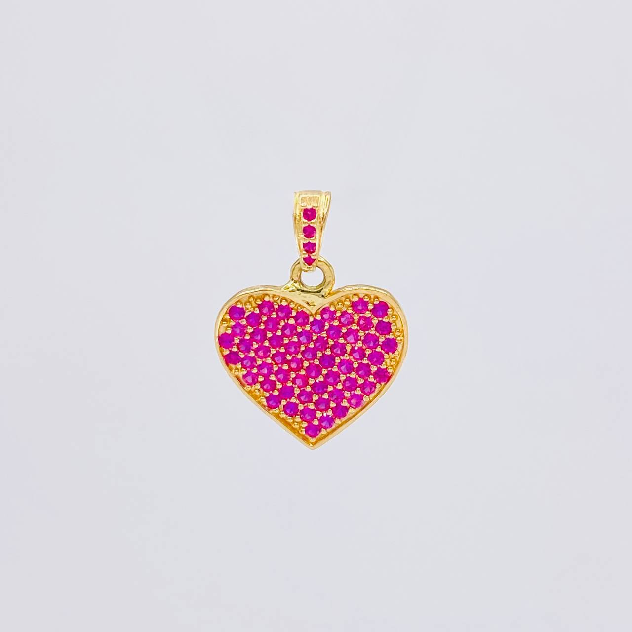 Dije Corazón 1.75g / 3/4 in Oro Amarillo 18K