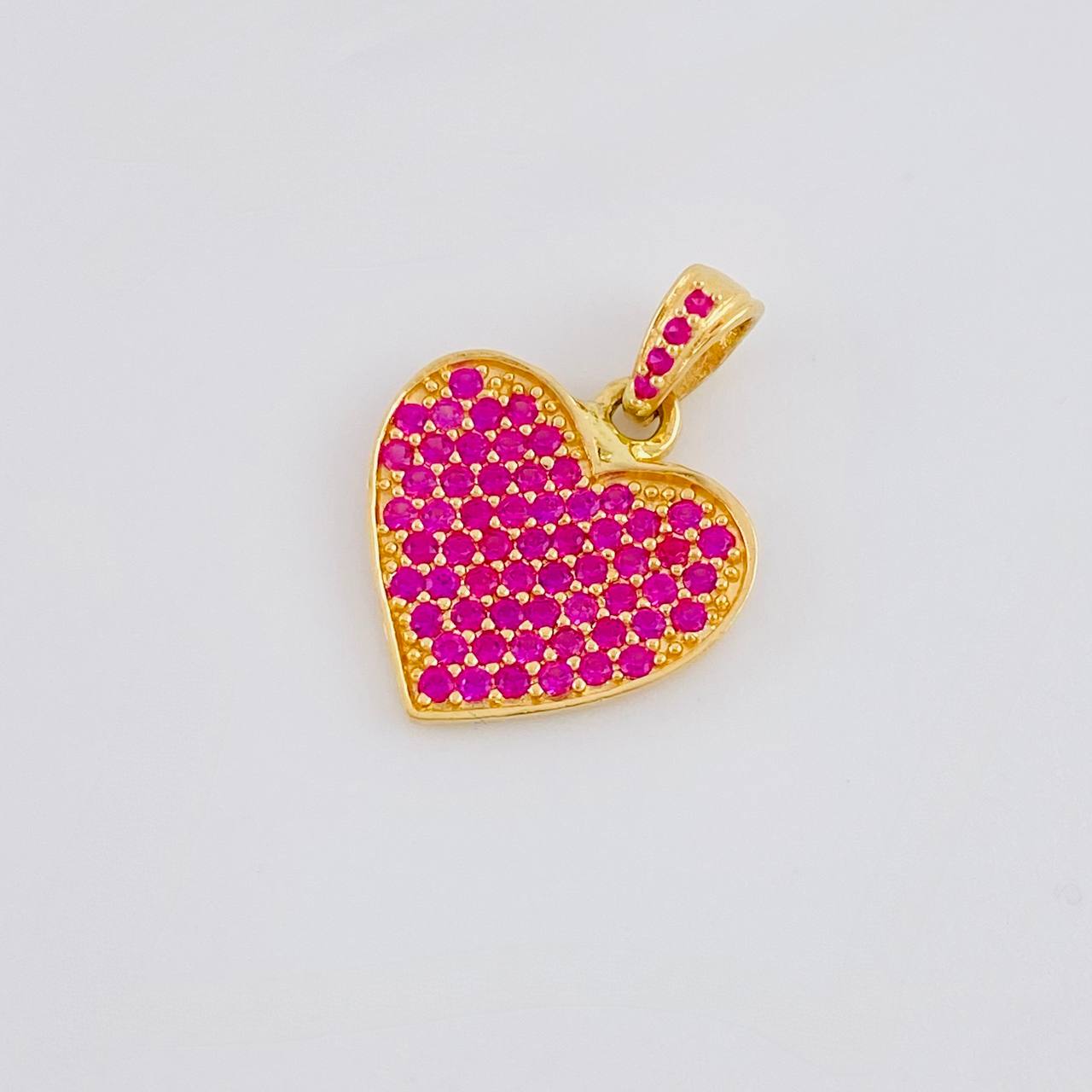 Dije Corazón 1.75g / 3/4 in Oro Amarillo 18K