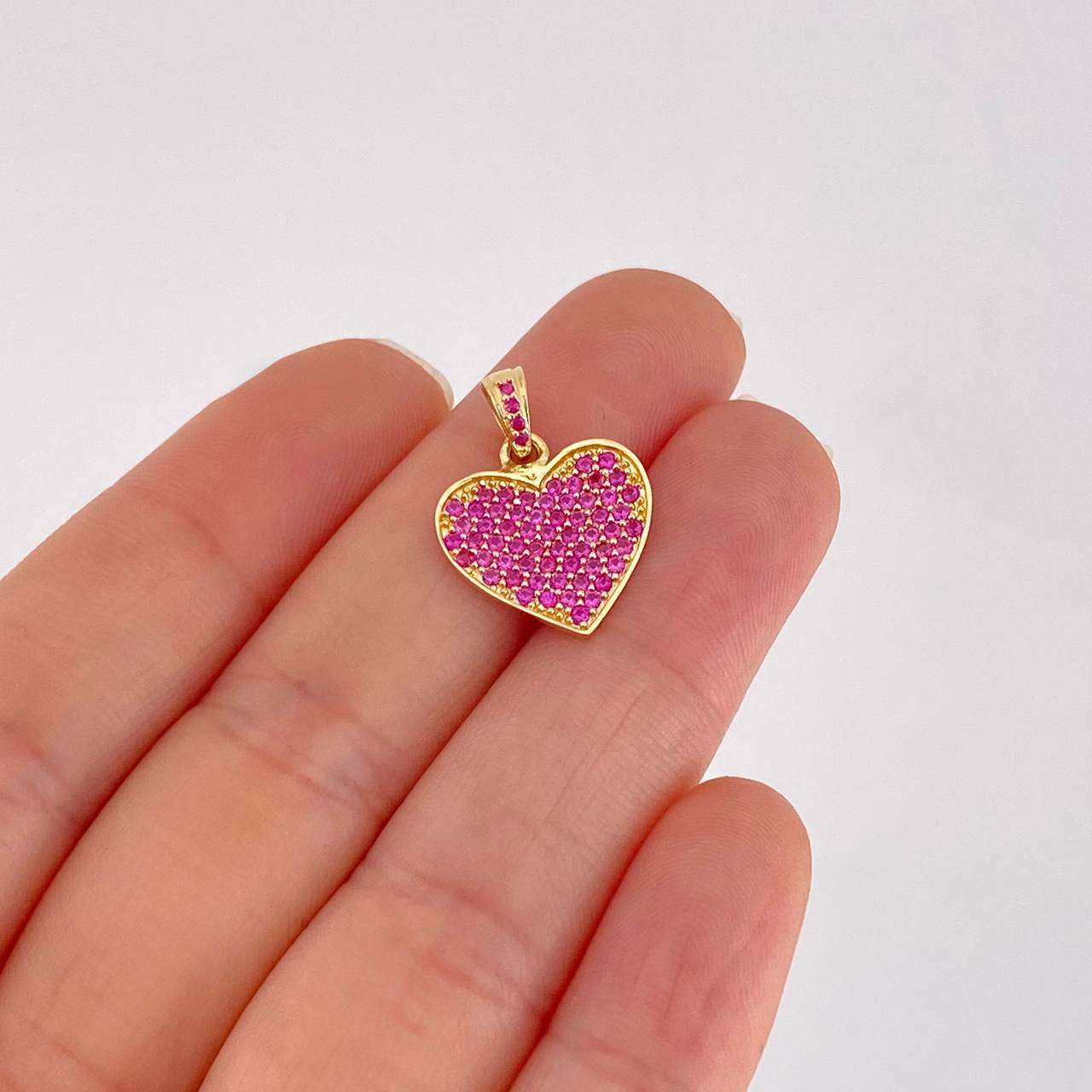 Dije Corazón 1.75g / 3/4 in Oro Amarillo 18K