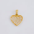 Pendant Heart 1.85g / 3/4 in Yellow Gold 18K