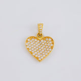 Pendant Heart 1.85g / 3/4 in Yellow Gold 18K