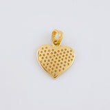 Pendant Heart 1.85g / 3/4 in Yellow Gold 18K