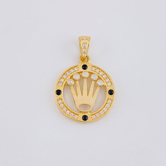 Pendant Crown Hoop 2.1g / 1 in Yellow Gold 18K