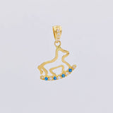 Pendant Toy Horse 0.85g / 3/4 in 18K Yellow Gold