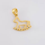 Pendant Toy Horse 0.85g / 3/4 in 18K Yellow Gold