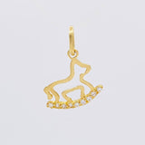 Pendant Toy Horse 0.75g / 3/4 in 18K Yellow Gold