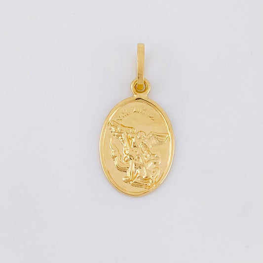 Pendant San Miguel Arcangel 1.15g / 1 in Yellow Gold 18K