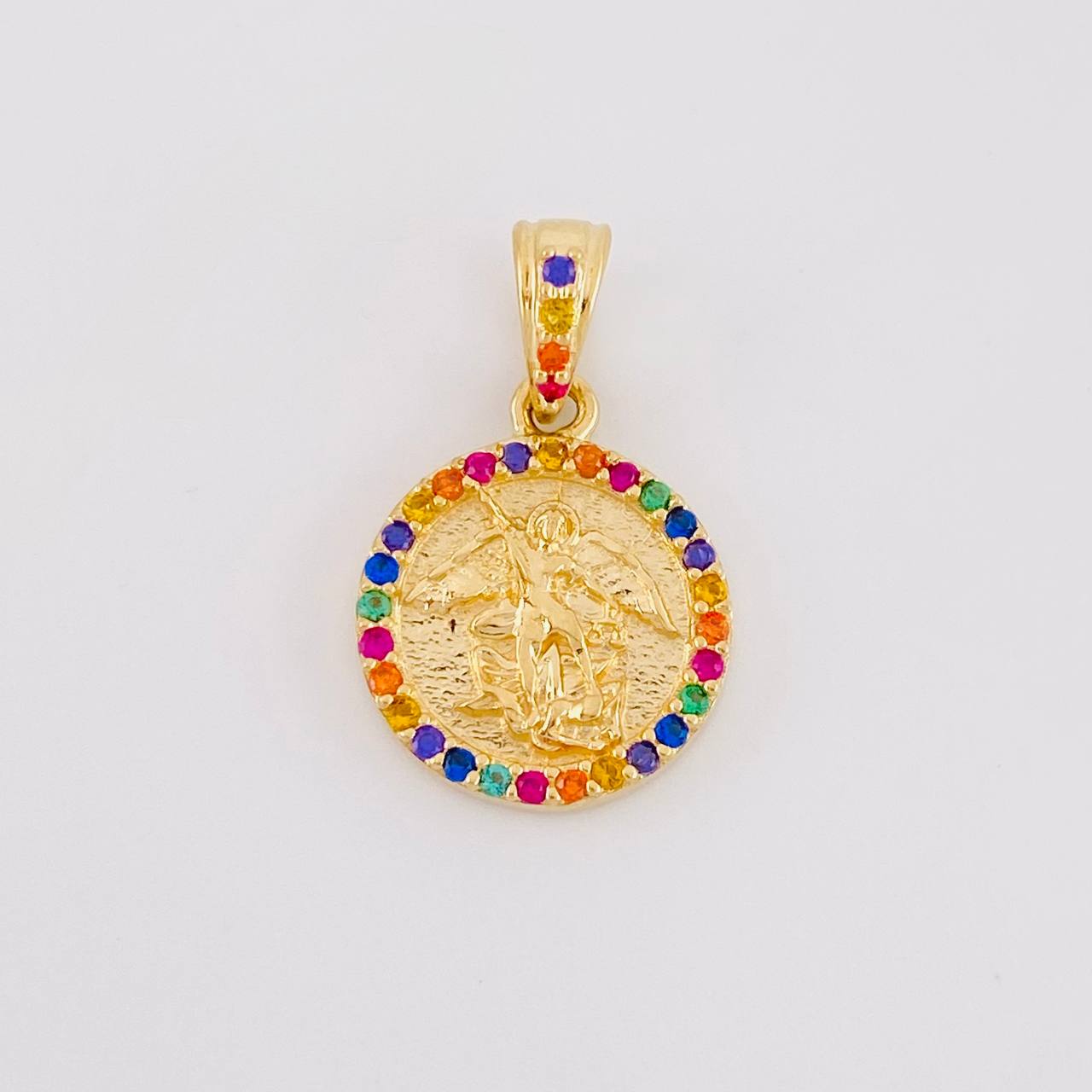 Dije San Miguel Arcangel 1.65g / 3/4 in Oro Amarillo 18K