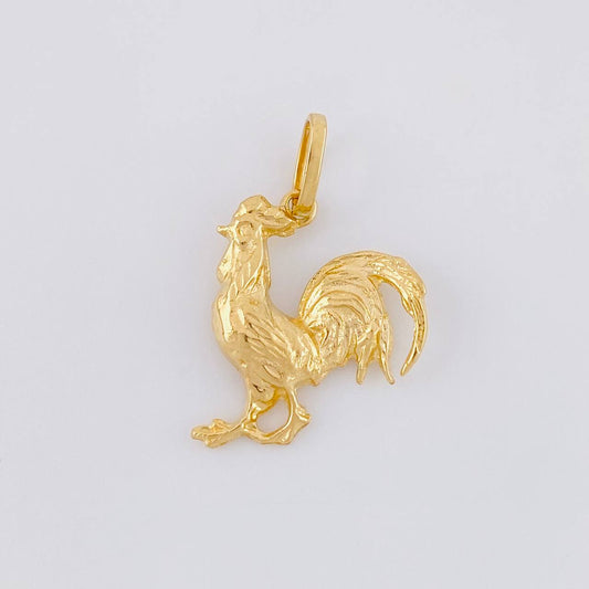 Dije Gallo 1.6g / 3/4 in Oro Amarillo 18K
