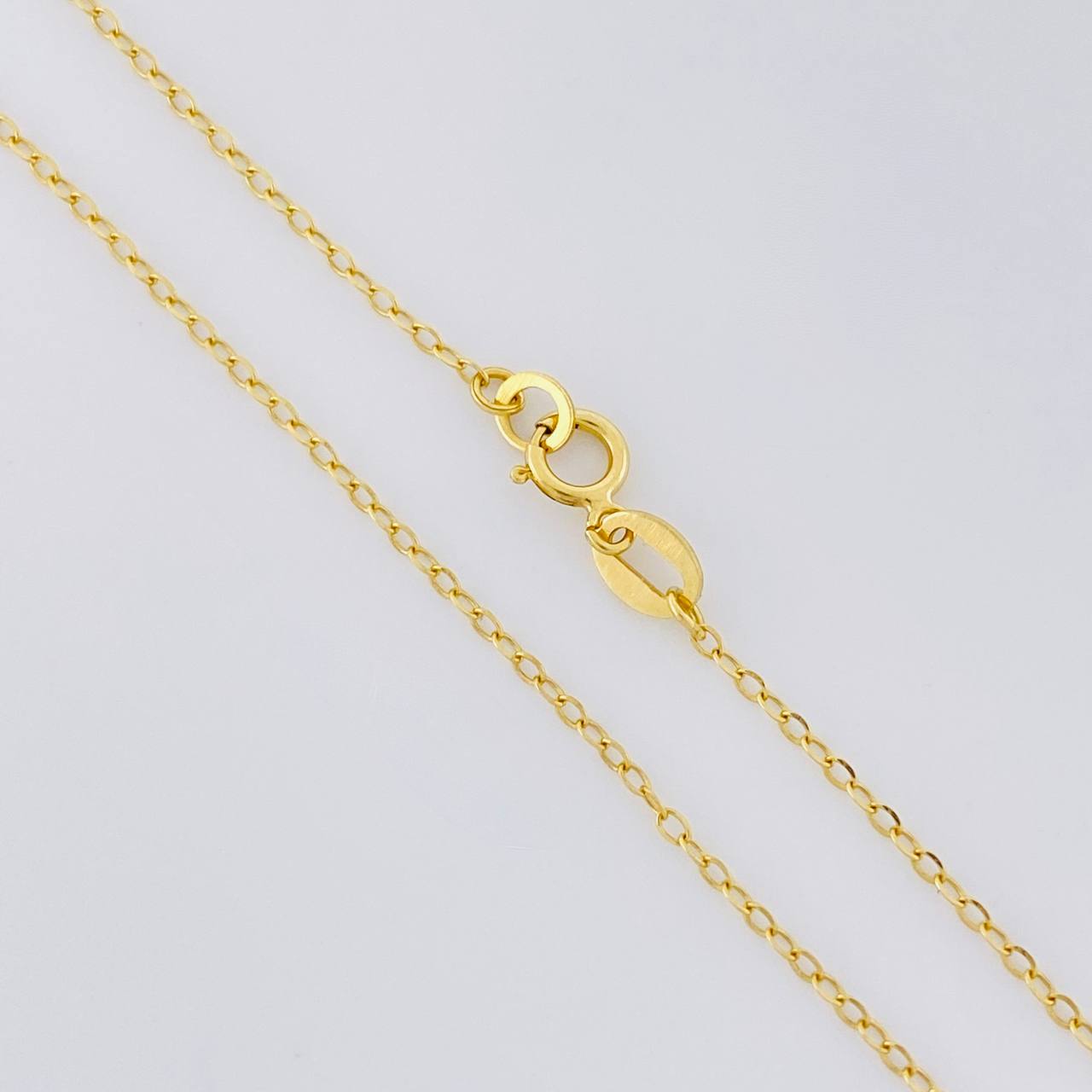 Classic Link Chain + Angel Pendant / 1.2g / 18 in Yellow Gold 18K