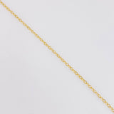 Set Cadena Aro Seguido + Dije Guadalupe / 1.35g / 18 in Oro Amarillo 18K
