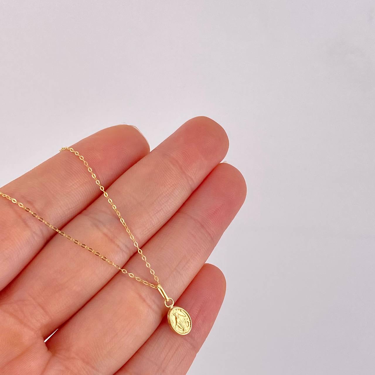 Classic Link Chain + Miraculous Pendant / 0.95g / 18 in Yellow Gold 18K