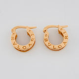 Candongas Rustica 3.95g / 1/2 in Oro Rosa 18K