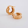 Candongas Rustica 3.95g / 1/2 in Oro Rosa 18K