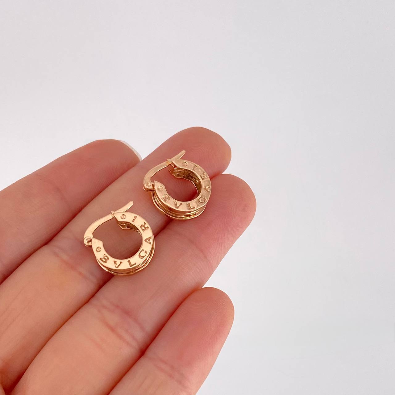 Candongas Rustica 3.95g / 1/2 in Oro Rosa 18K
