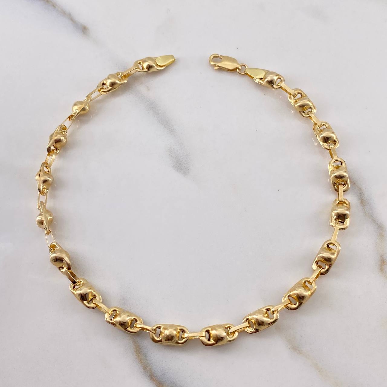 Rustic Anklet 7.1gr / 25cm / 4.7mm 18K Yellow Gold $