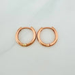 Candongas Aro Liso 2.55gr / 1/2 in / Oro Rosa 18K %