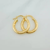 Hoop Earrings Sandra 1.7gr / 3/4 in / Yellow Gold 18K %