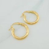 Hoop Earrings Sandra 1.7gr / 3/4 in / Yellow Gold 18K %