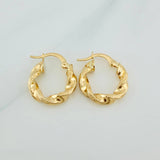 Candongas Demi 1.65gr / 3/4 in / Oro Amarillo 18K %