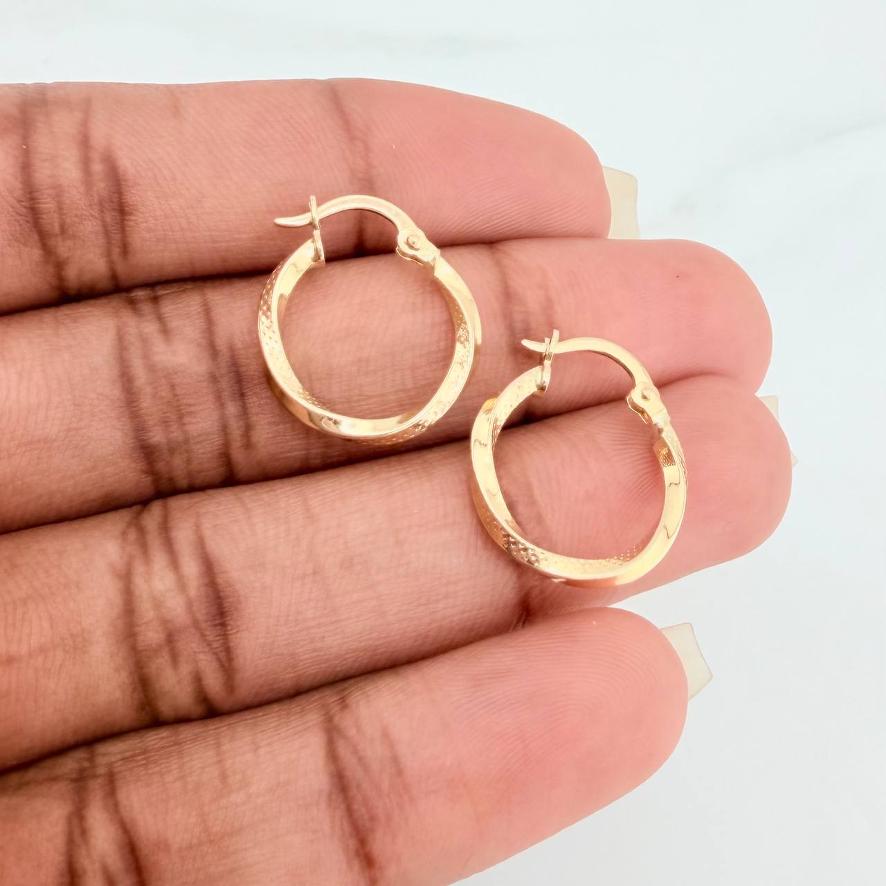 Candongas Eve 1gr / 3/4 in / Oro Amarillo 18K %