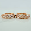 Candongas Triple Carril 4.75gr / 3/4 in / Oro Rosa 18K %
