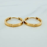 Candongas Carril 3.05gr / 3/4 in / Oro Amarillo 18K %