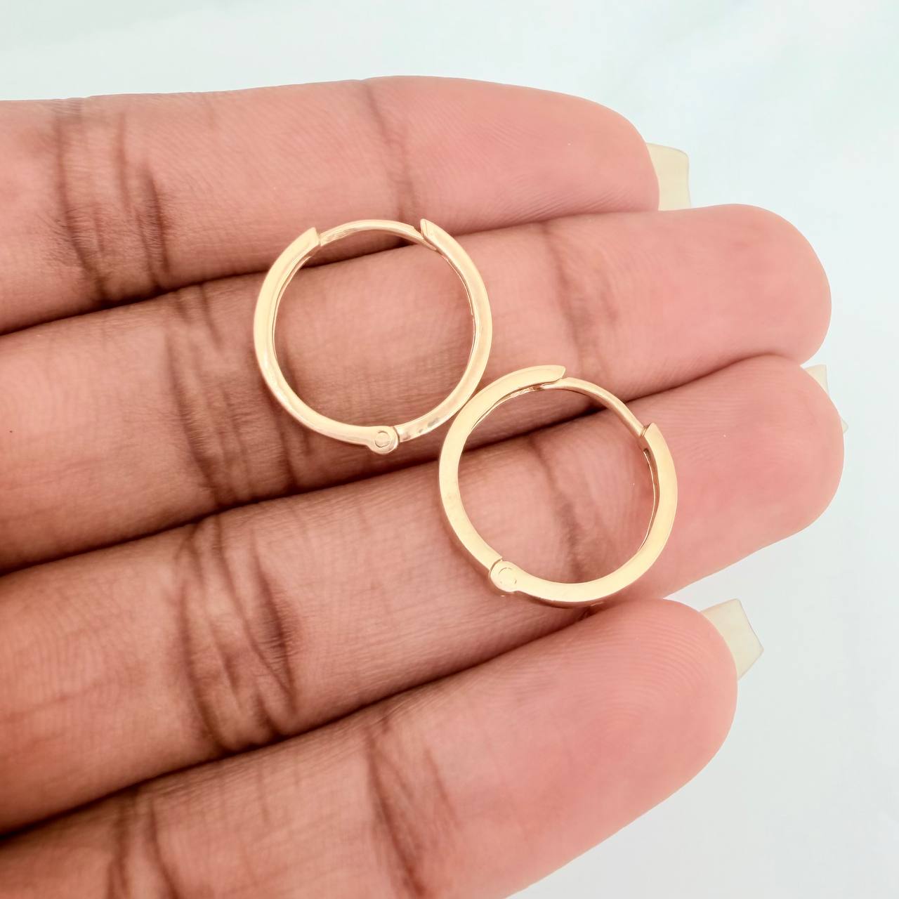 Candongas Carril 3.05gr / 3/4 in / Oro Amarillo 18K %