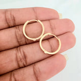 Candongas Carril 3.05gr / 3/4 in / Oro Amarillo 18K %