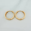 Candongas Carril 1.7gr / 1/2 in / Oro Amarillo 18K %