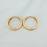 Candongas Carril 1.65gr / 1/2 in / Oro Amarillo 18K %