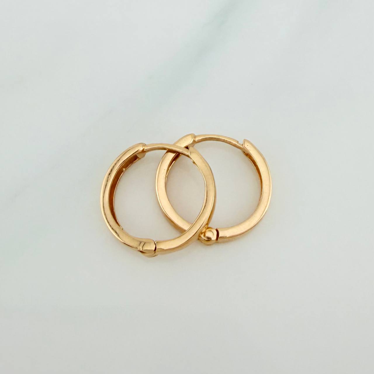 Candongas Carril 1.65gr / 1/2 in / Oro Amarillo 18K %