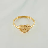Anillo Corazón 1gr / T6 3/4 / Oro Amarillo 18K %