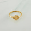Anillo Trebol 1.1gr / T9 1/2 / Oro Amarillo 18K %
