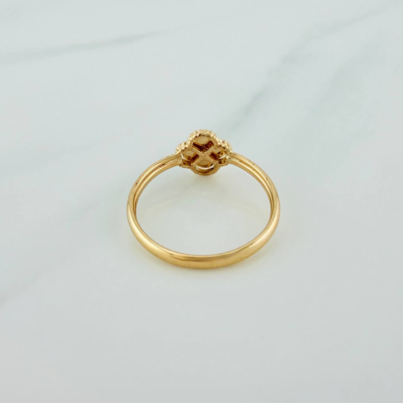 Anillo Trebol 1.1gr / T9 1/2 / Oro Amarillo 18K %
