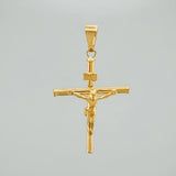 Dije Cruz Cristo 2.8gr / 2 in / Oro Amarillo 18K %