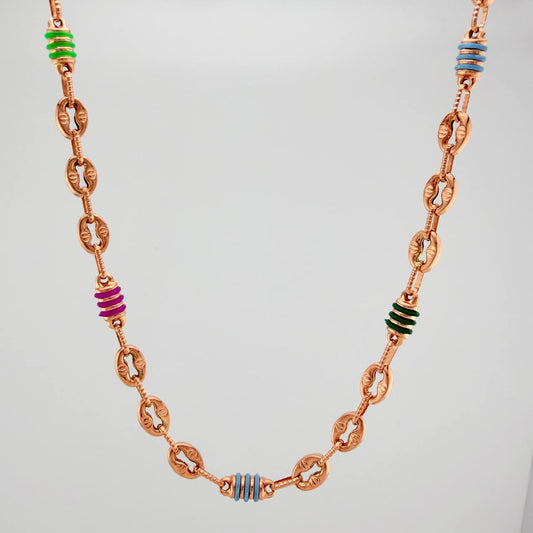 Cadena Rustica GC Tornillo 15.4gr / 25 1/2 in / 5mm Oro Rosa 18K %