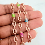 Cadena Rustica GC Tornillo 15.4gr / 25 1/2 in / 5mm Oro Rosa 18K %