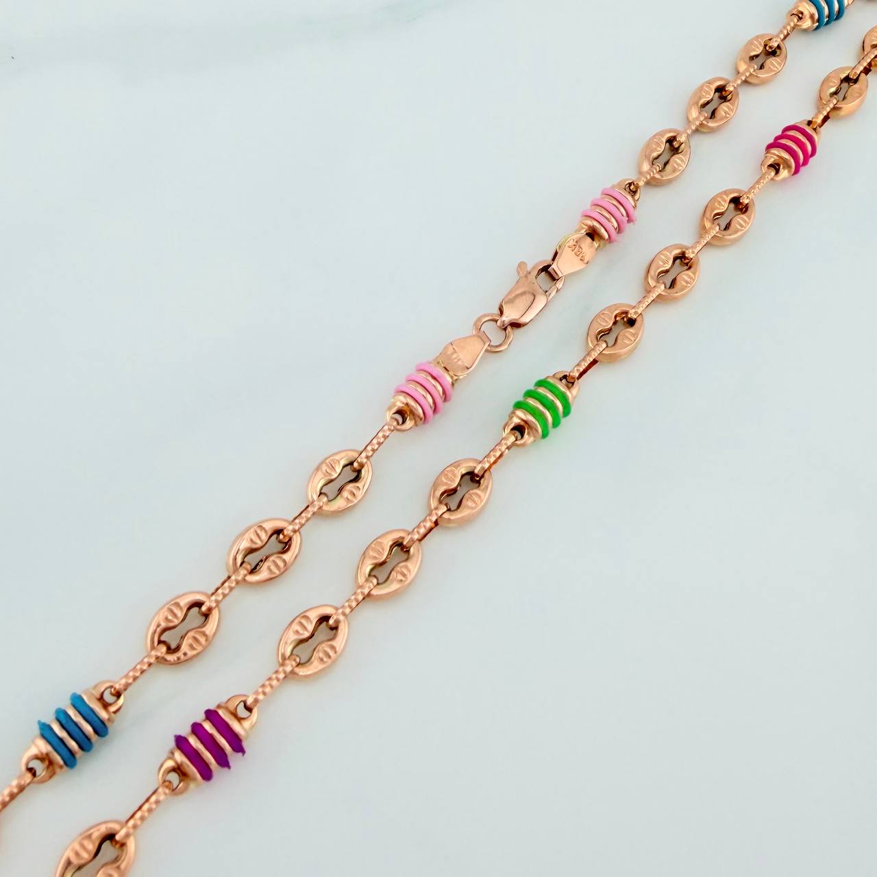 Cadena Rustica GC Tornillo 15.4gr / 25 1/2 in / 5mm Oro Rosa 18K %