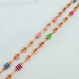 Cadena Rustica GC Tornillo 15.4gr / 25 1/2 in / 5mm Oro Rosa 18K %